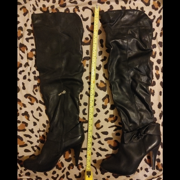 Size 40 Genuine leather over the knee boots - Picture 1 of 5